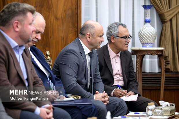 الکساندر راگوژنیک، وزیر صنایع جمهوری بلاروس امروز سه‌شنبه ۱۸ مهر ۱۴۰۲ با محمد مخبر، معاون اول رئیس جمهور دیدار و گفت‌وگو کرد
