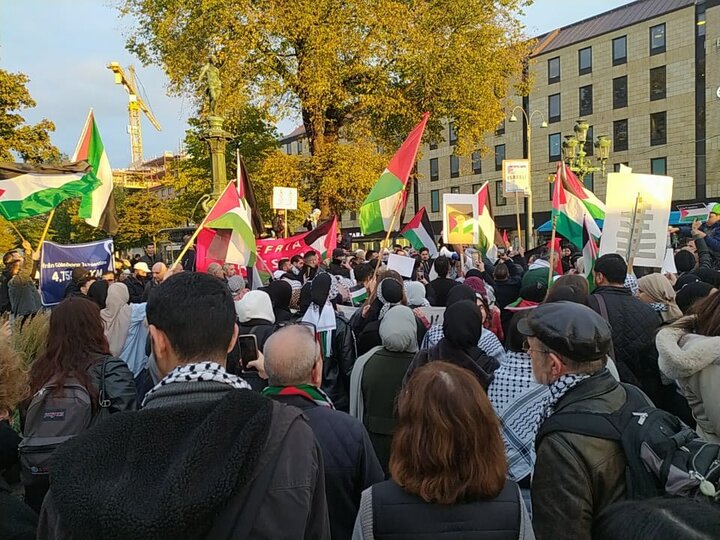 مظاهرات دعما لفلسطين