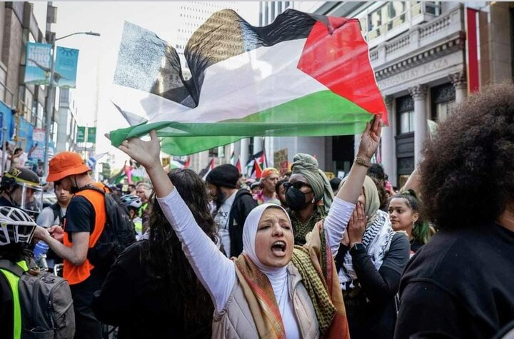 مظاهرات دعما لفلسطين