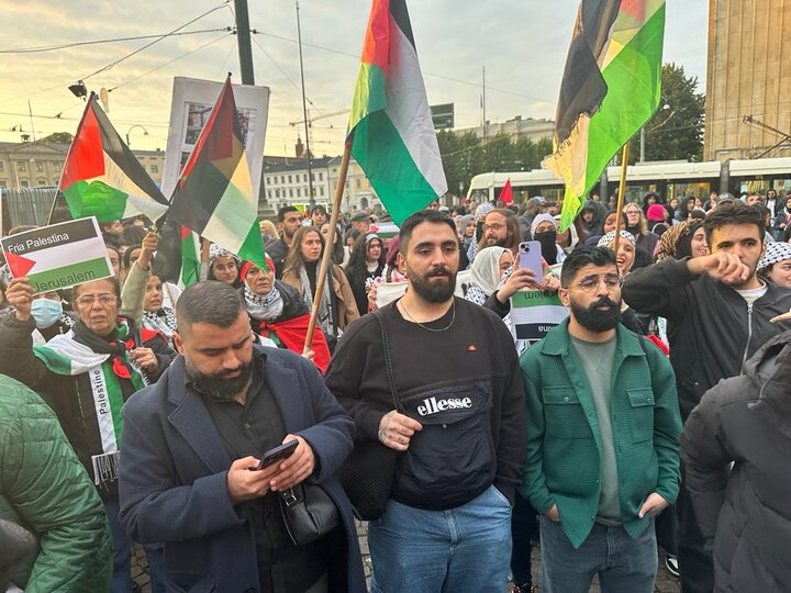 مظاهرات دعما لفلسطين
