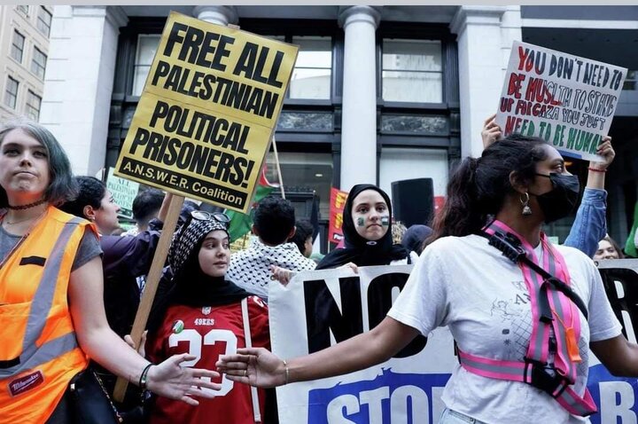 مظاهرات دعما لفلسطين