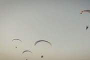 Footage shows parachuters over northern occupied lands