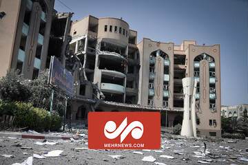 تخریب دانشگاه اسلامی غزه