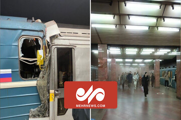 تصادف دو قطار در متروی مسکو