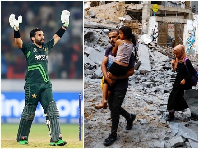 پاکستانی کھلاڑی نے مین آف دی میچ کا ایواڈ ’فلسطینیوں‘ کے نام کردیا