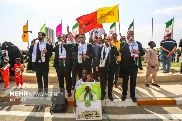 Welcoming ceremony of Sheikh al-Zakzaky in Mashhad