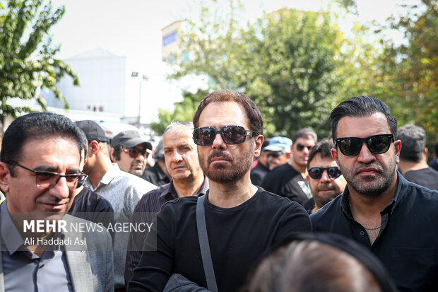 Funeral ceremony of veteran Iranian actor Atila Pesyani
