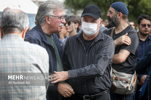 Funeral ceremony of veteran Iranian actor Atila Pesyani
