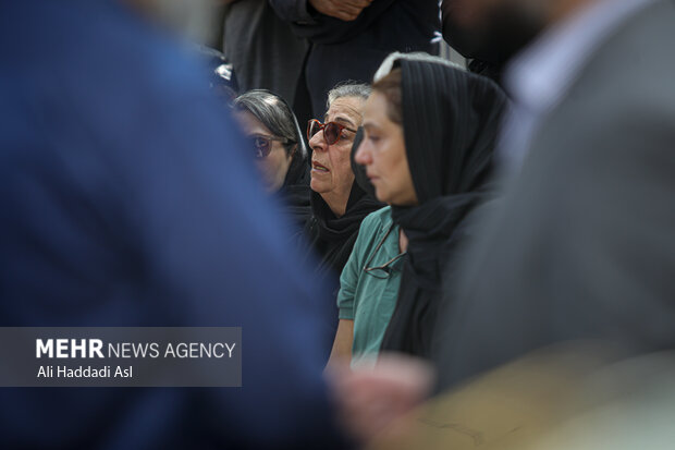 Funeral ceremony of veteran Iranian actor Atila Pesyani
