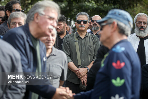 Funeral ceremony of veteran Iranian actor Atila Pesyani
