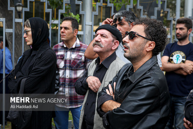 Funeral ceremony of veteran Iranian actor Atila Pesyani
