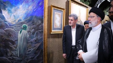 بازدید رئیس جمهور از نمایشگاه صنایع دستی شاخص استان فارس