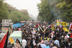 Pro-Palestine and anti Israeli atrocities rally in Tehran