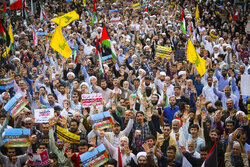 Kum kentinde Filistin’e destek gösterisi