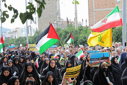 راهپیمایی حمایت از مردم مظلوم فلسطین و غزه در گرگان