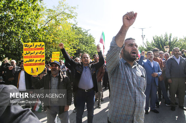 راهپیمایی محکومیت جنایات رژیم اسرائیل در بجنورد