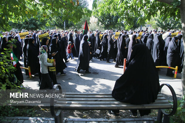 راهپیمایی محکومیت جنایات رژیم اسرائیل در بجنورد