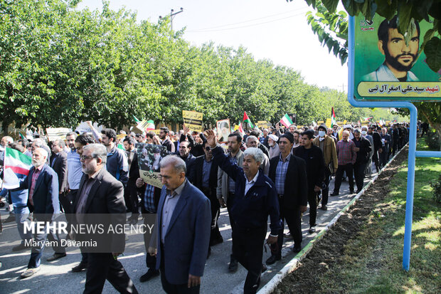 راهپیمایی محکومیت جنایات رژیم اسرائیل در بجنورد