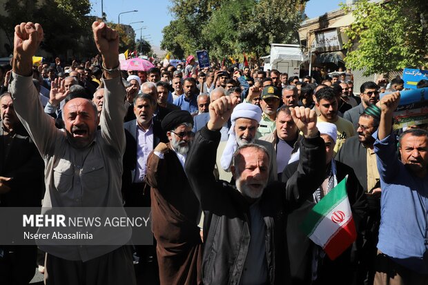 حمایت کردستانی‌ها از جوانان فلسطینی با فریاد «مرگ بر اسرائیل»