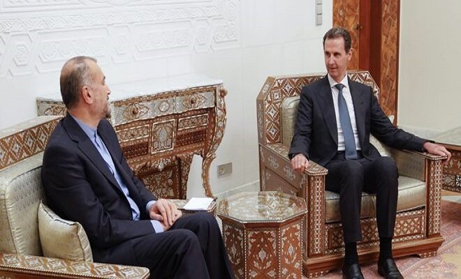 الرئيس السوري يستقبل وزير الخارجية الإيـراني والوفد المرافق له
