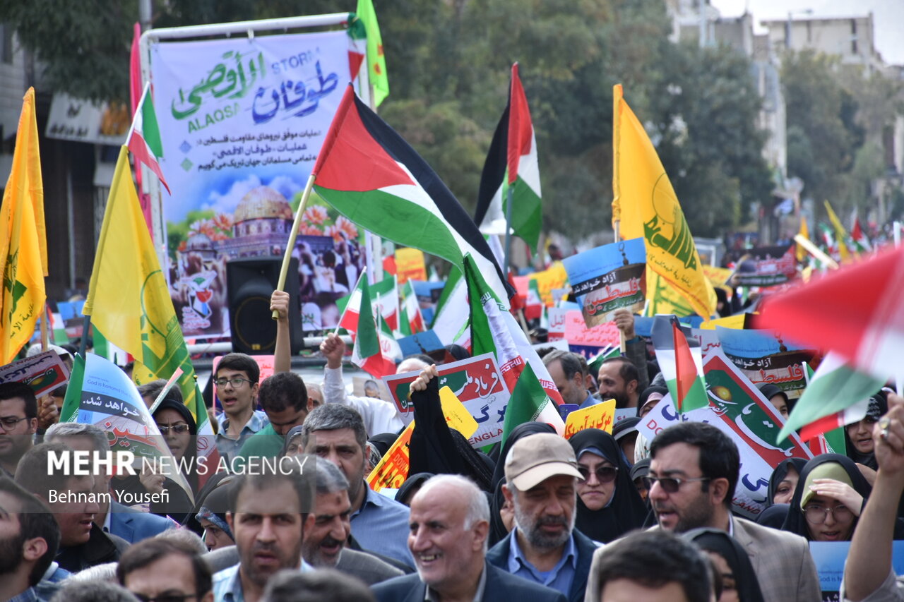 قیام مردم ایران در دفاع از فلسطین/ غزه تنها نیست
