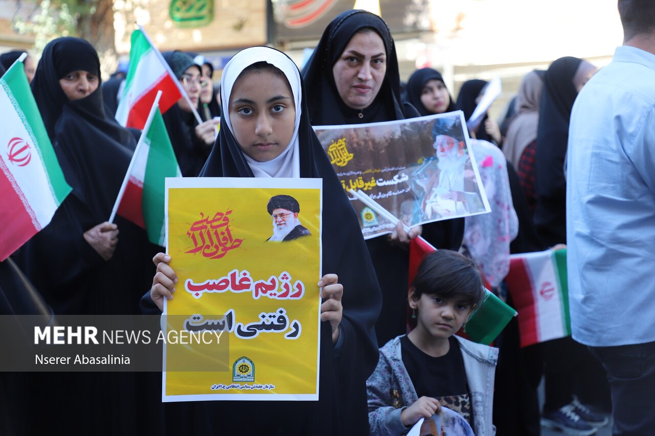 حمایت کردستانی‌ها از جوانان فلسطینی با فریاد «مرگ بر اسرائیل»