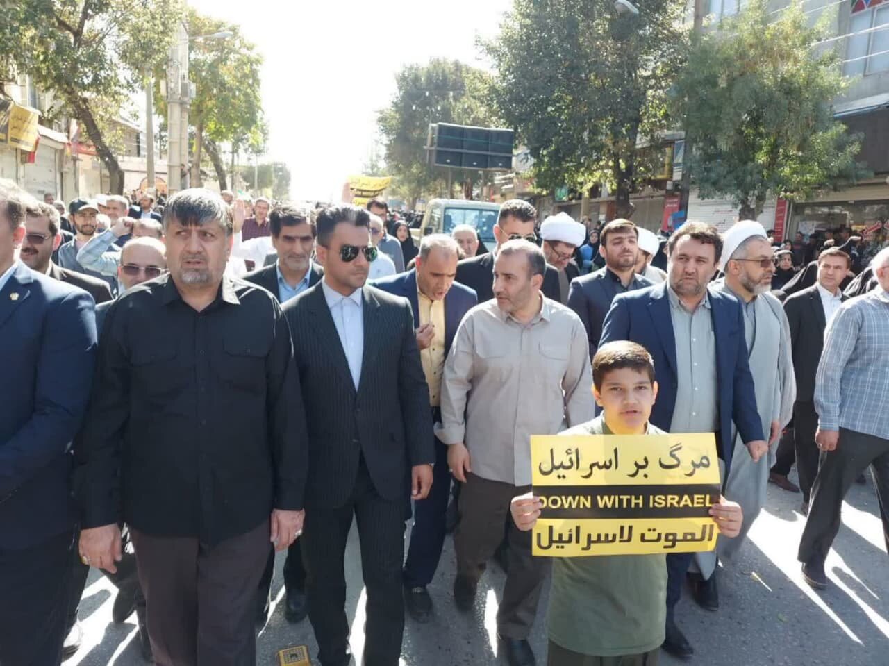 خروش مردم کرمانشاه در حمایت از غزه