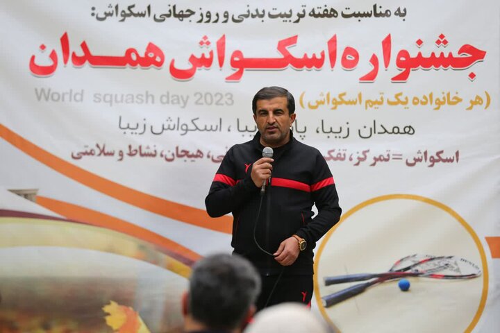 شاهد رشد ۴۵ درصدی تعداد اسکواش‌بازان همدانی هستیم