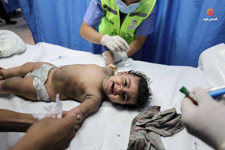 شهادت و مجروحیت بیش از ۲۰۰۰ کودک فلسطینی در حملات علیه غزه تصاویر