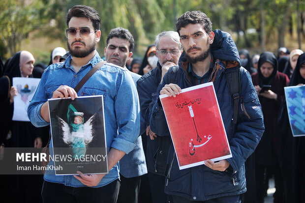University students in Hamedan condemn Zionist regime