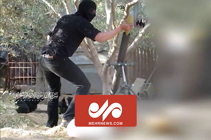 VIDEO: Hamas mortar shells aimed at invading Israeli military