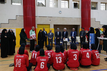 بازدید وزیر ورزش از اردوی ملی پوشان والیبال نشسته 