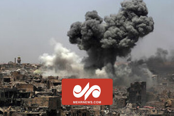 فیلم لحظه بمباران مناطق مسکونی در غزه توسط رژیم صهیونیستی