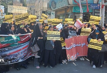 تجمع مردم البرز در حمایت از فلسطینی ها برگزار شد