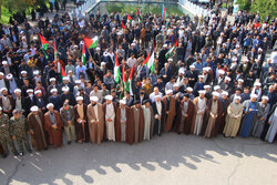 People in Tabriz hold rally in condemnation of Israeli crimes