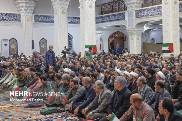 تجمع مردم اردبیل در محکومیت جنایات رژیم صهیونیستی