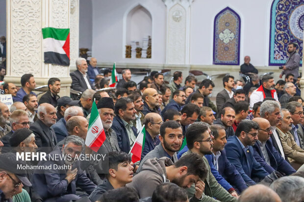 تجمع مردم اردبیل در محکومیت جنایات رژیم صهیونیستی
