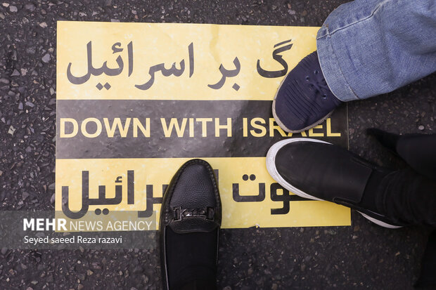 فلسطینیوں سے اظہار یکجہتی اور اسرائیل کے خلاف تہران میں عظیم الشان اجتماع
