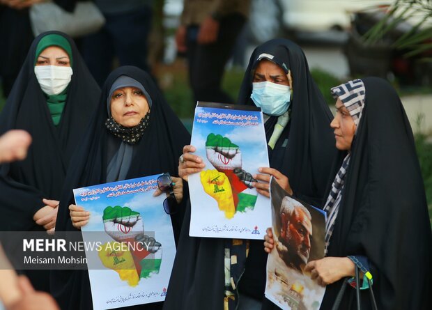 تجمع مردم آبادان در محکومیت جنایت صهیونیست‌ها