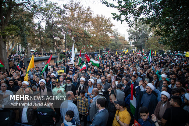 ایران بھر میں عوامی مظاہرے، فلسطین میں جاری نسل کشی کی شدید مذمت+ تصاویر، ویڈیو