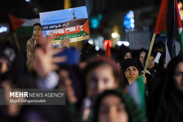 تجمع پرشور گنابادی‌ها در حمایت از مردم مظلوم فلسطین