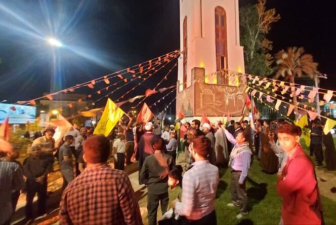 تجمع مردم بوشهر در پی جنایات رژیم صهیونیستی