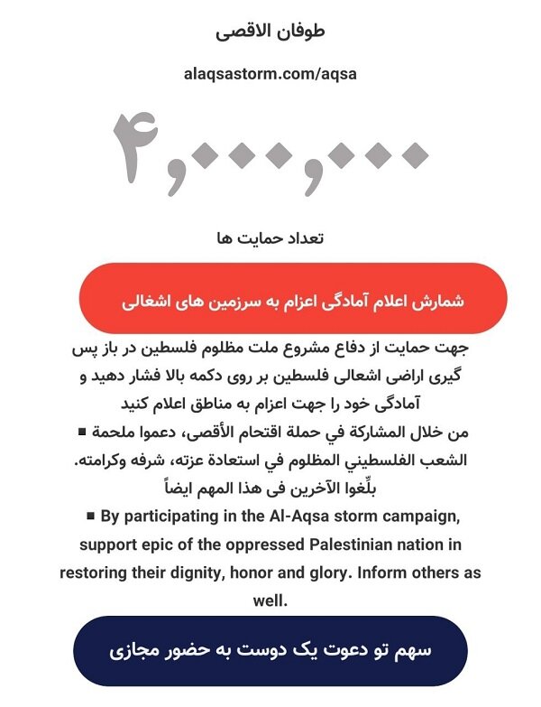 بیش از ۴ میلیون جوان ایرانی آماده جنگ با اسراییل هستند