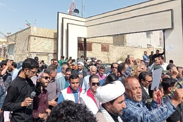 تجمع مردم داراب در محکومیت جنایات رژیم صهیونیستی