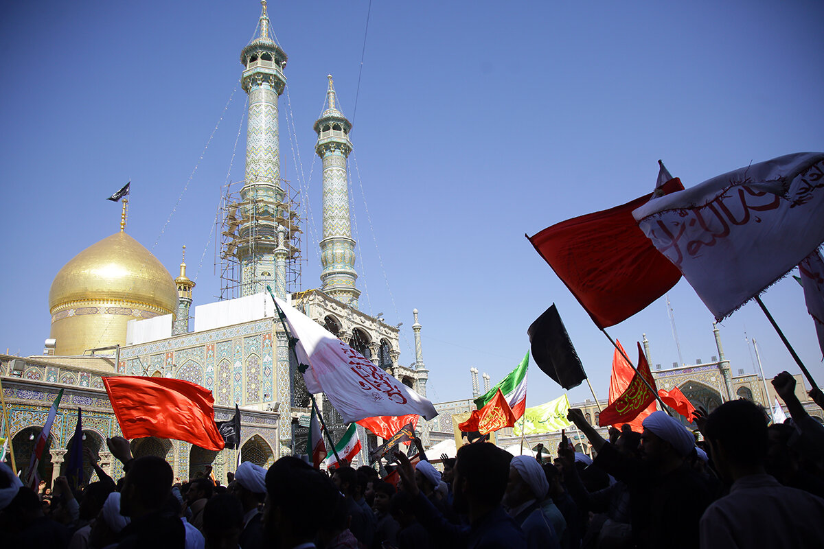 ادامه خروش مردم انقلابی قم در حمایت از مظلومان فلسطین+تصاویر