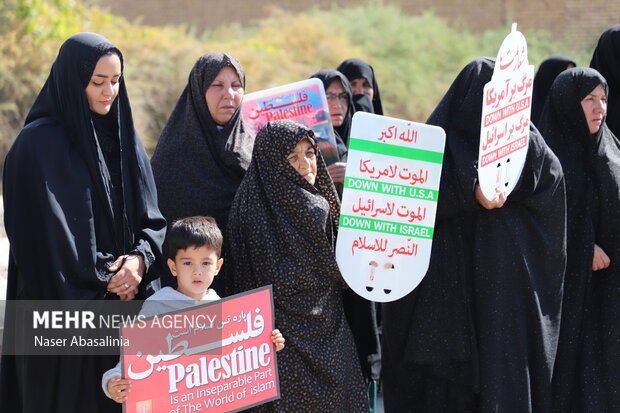 مردم «توپ آغاج»نسل کشی ملت فلسطین را محکوم کردند