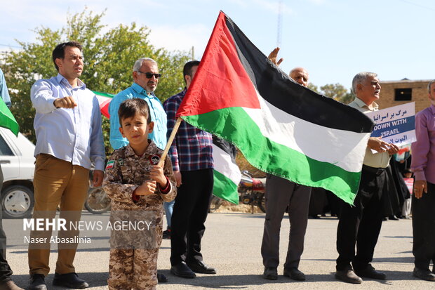مردم «توپ آغاج»نسل کشی ملت فلسطین را محکوم کردند
