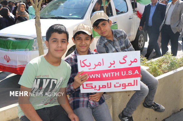 خروش مردم سنندج در حمایت از مظلومیت ملت فلسطین