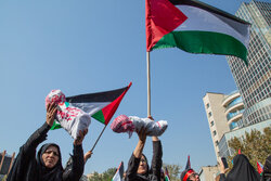 فلسطینی ماؤں اور بچوں کی حمایت میں تہران میں اجتماع