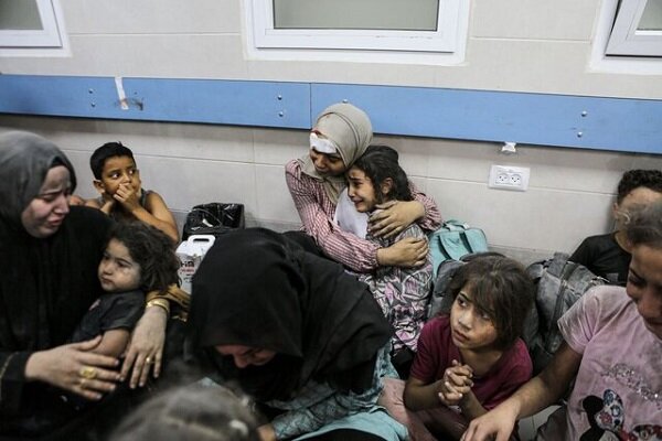 اسراییل قصدبمباران یک بیمارستان رابا۱۴ هزار آواره وصدها زخمی دارد